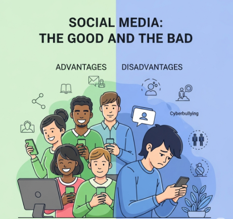 advantages and disadvantages of social media